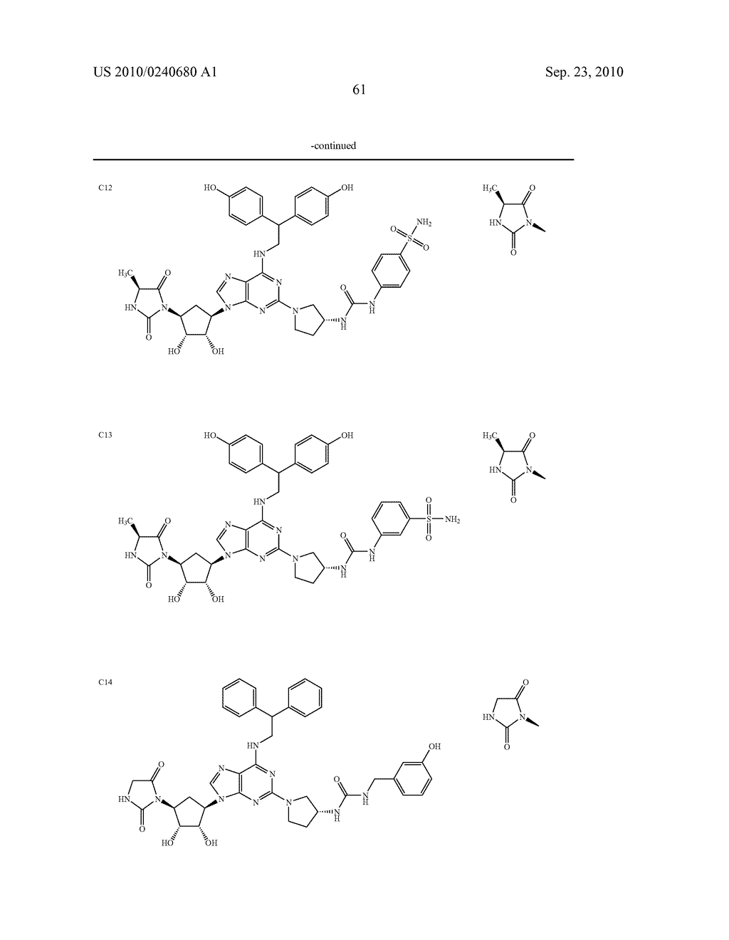 Purine derivatives as a2a agonists - diagram, schematic, and image 62