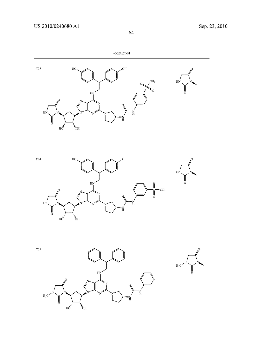 Purine derivatives as a2a agonists - diagram, schematic, and image 65