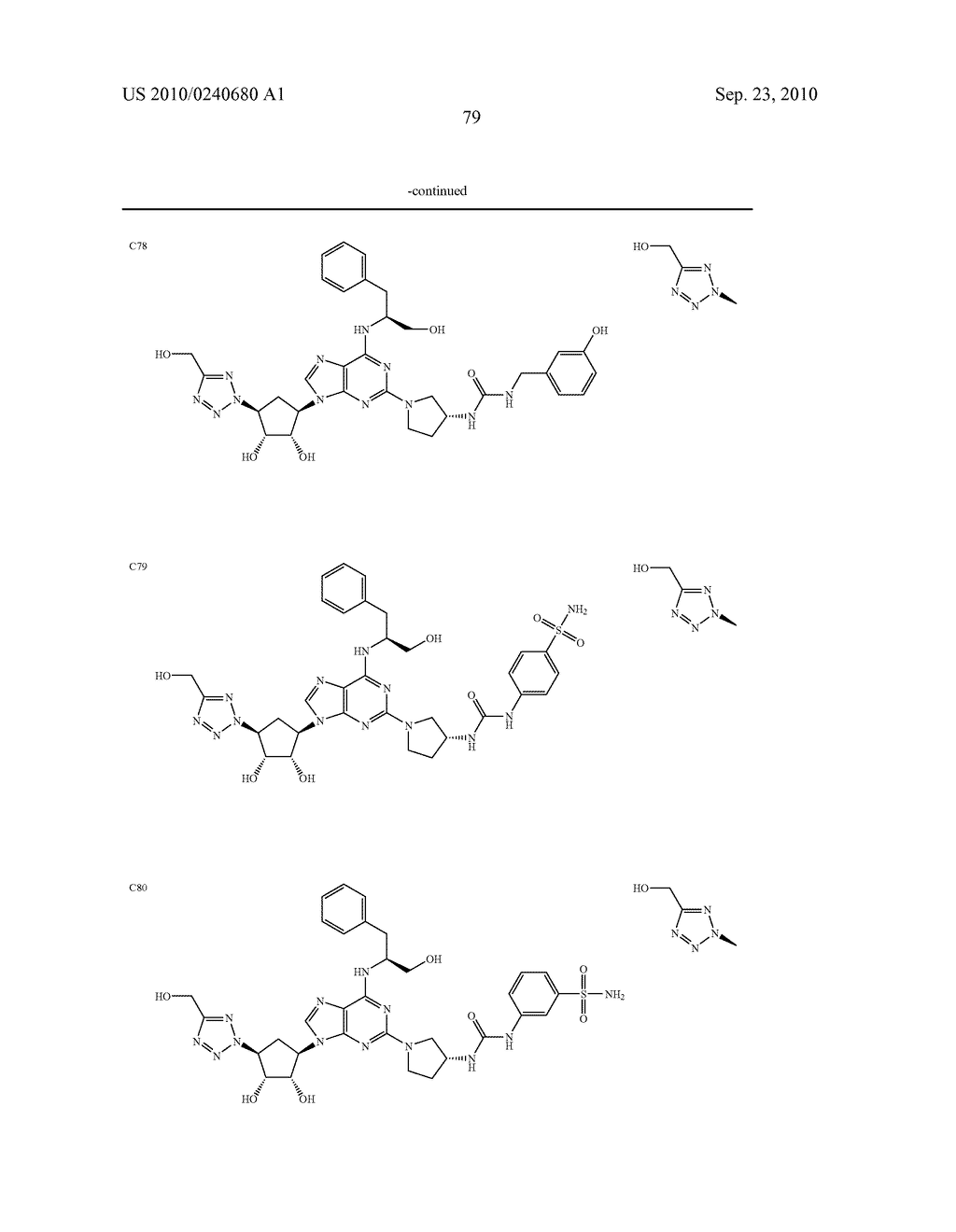 Purine derivatives as a2a agonists - diagram, schematic, and image 80