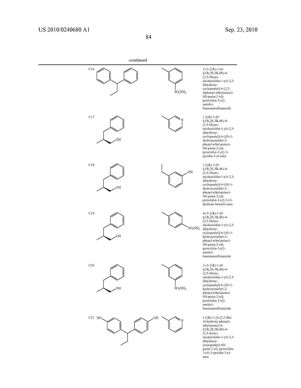 Purine derivatives as a2a agonists - diagram, schematic, and image 85