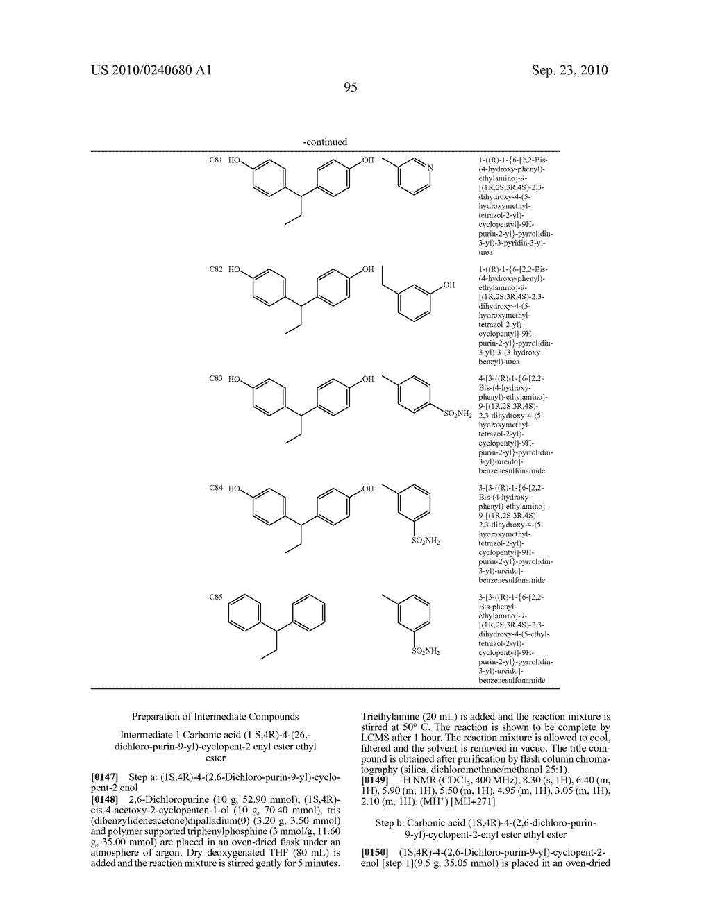 Purine derivatives as a2a agonists - diagram, schematic, and image 96