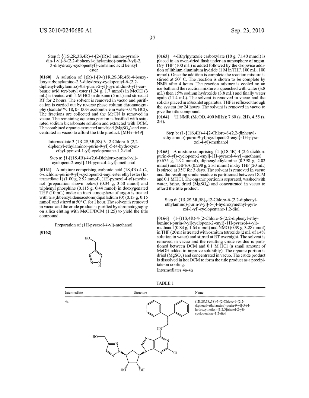 Purine derivatives as a2a agonists - diagram, schematic, and image 98