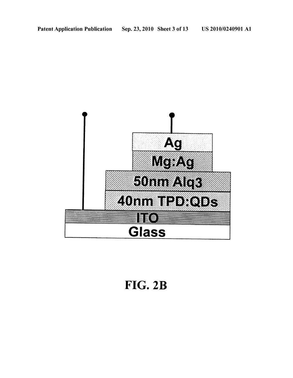 LIGHT EMITTING DEVICE INCLUDING SEMICONDUCTOR NANOCRYSTALS - diagram, schematic, and image 04