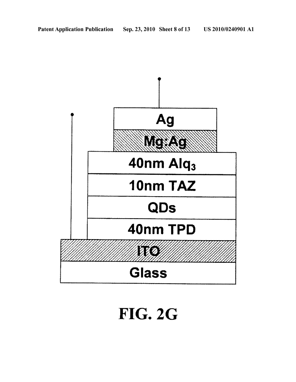 LIGHT EMITTING DEVICE INCLUDING SEMICONDUCTOR NANOCRYSTALS - diagram, schematic, and image 09