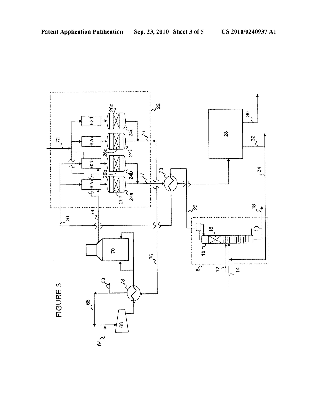 PROCESS FOR THE PRODUCTION OF OLEFINS - diagram, schematic, and image 04