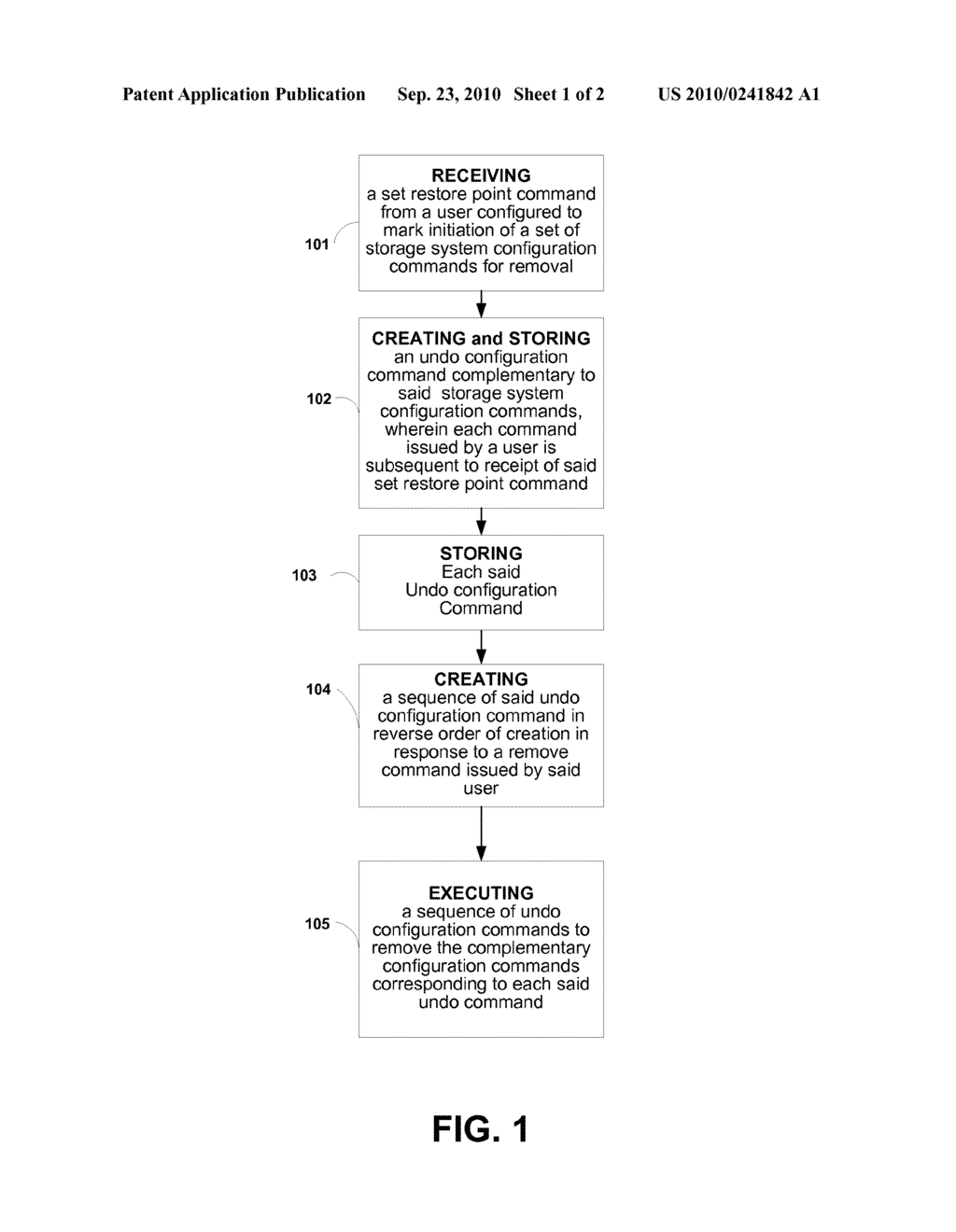 Method for Command Line Interface Restore Points with Support for an Atomic Sets of Commands - diagram, schematic, and image 02