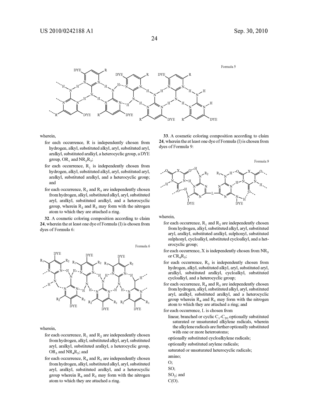 COMPOSITION FOR COLOURING KERATINOUS MATERIAL USING A SUPRA-MOLECULAR COLOURING SYSTEM - diagram, schematic, and image 25