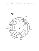 Force transmission device with a rotational speed adaptive damper and method for improving the damping properties diagram and image