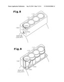 PARTITION MEMBER FOR COOLING PASSAGE OF INTERNAL COMBUSTION ENGINE, COOLING STRUCTURE OF INTERNAL COMBUSTION ENGINE, AND METHOD FOR FORMING THE COOLING STRUCTURE diagram and image