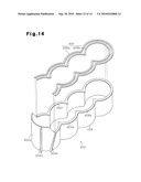 PARTITION MEMBER FOR COOLING PASSAGE OF INTERNAL COMBUSTION ENGINE, COOLING STRUCTURE OF INTERNAL COMBUSTION ENGINE, AND METHOD FOR FORMING THE COOLING STRUCTURE diagram and image