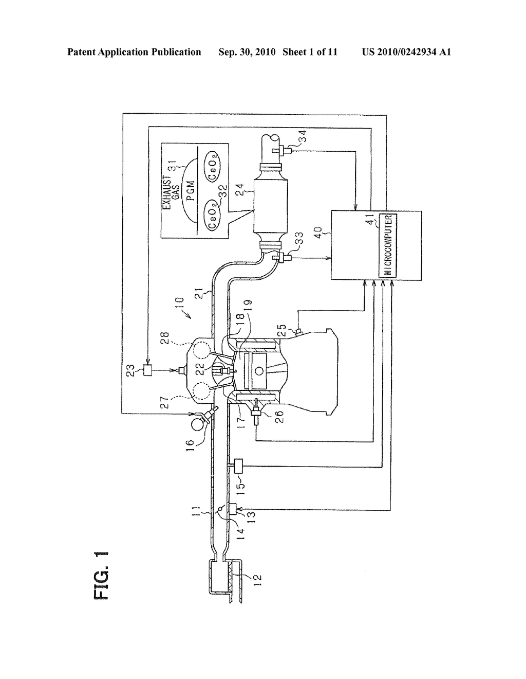 EXHAUST GAS PURIFYING APPARATUS FOR INTERNAL COMBUSTION ENGINE - diagram, schematic, and image 02