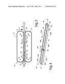 Stationary side dam for continuous casting apparatus diagram and image