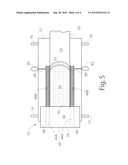 Stationary side dam for continuous casting apparatus diagram and image