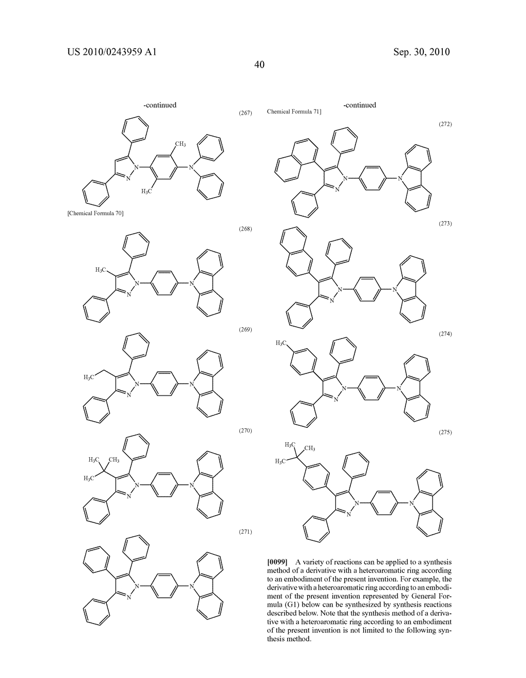 Derivative With Heteroaromatic Ring, and Light-Emitting Element, Light-Emitting Device, Lighting Device, and Electronic Device Using Derivative With Heteroaromatic Ring - diagram, schematic, and image 60