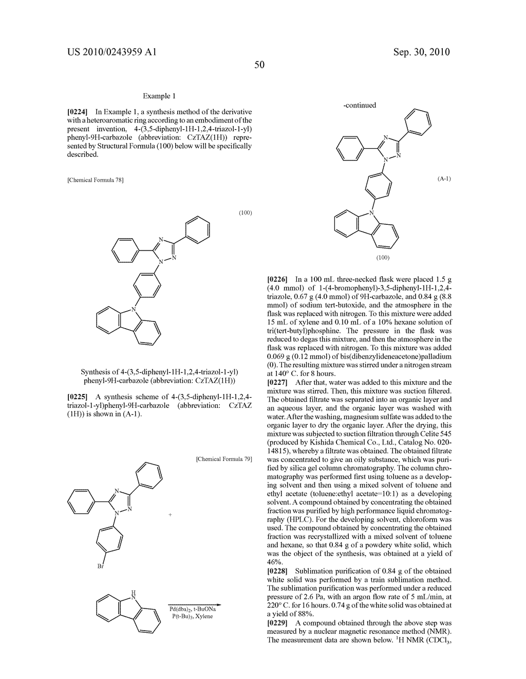Derivative With Heteroaromatic Ring, and Light-Emitting Element, Light-Emitting Device, Lighting Device, and Electronic Device Using Derivative With Heteroaromatic Ring - diagram, schematic, and image 70