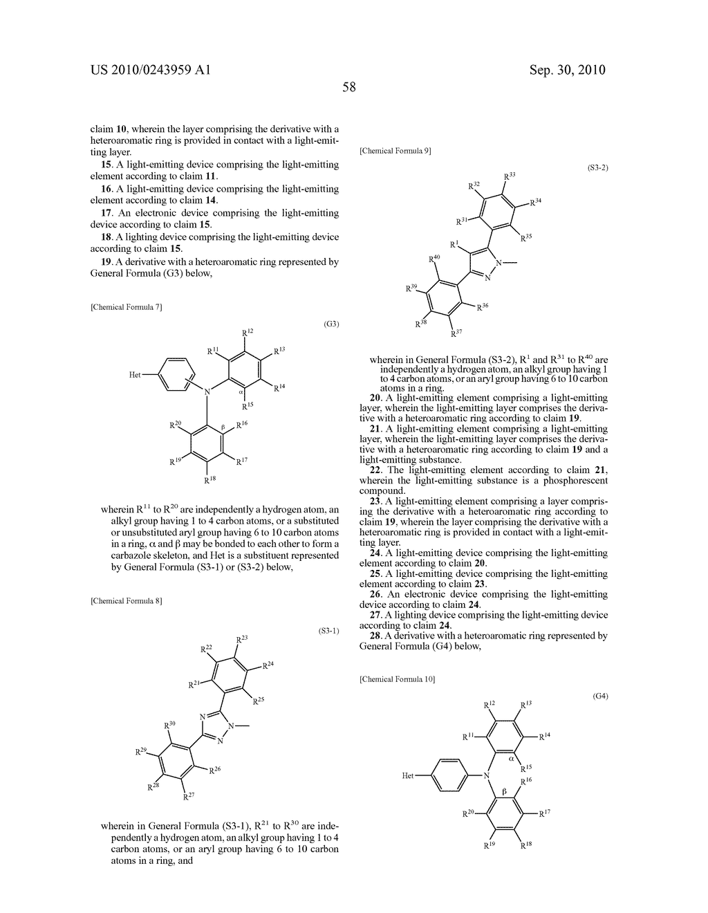 Derivative With Heteroaromatic Ring, and Light-Emitting Element, Light-Emitting Device, Lighting Device, and Electronic Device Using Derivative With Heteroaromatic Ring - diagram, schematic, and image 78