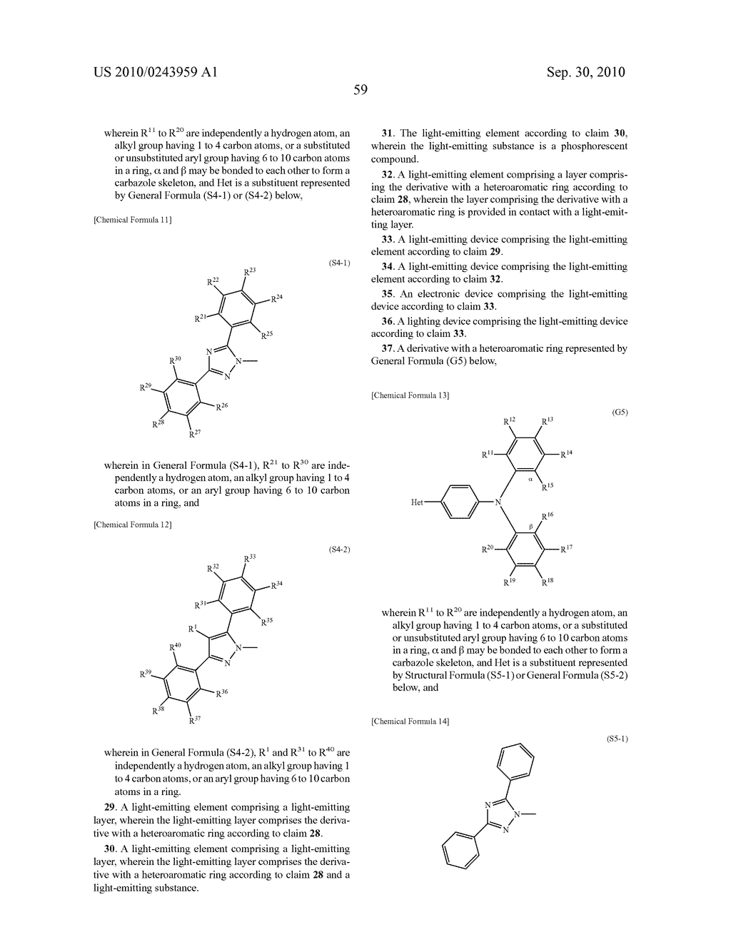 Derivative With Heteroaromatic Ring, and Light-Emitting Element, Light-Emitting Device, Lighting Device, and Electronic Device Using Derivative With Heteroaromatic Ring - diagram, schematic, and image 79