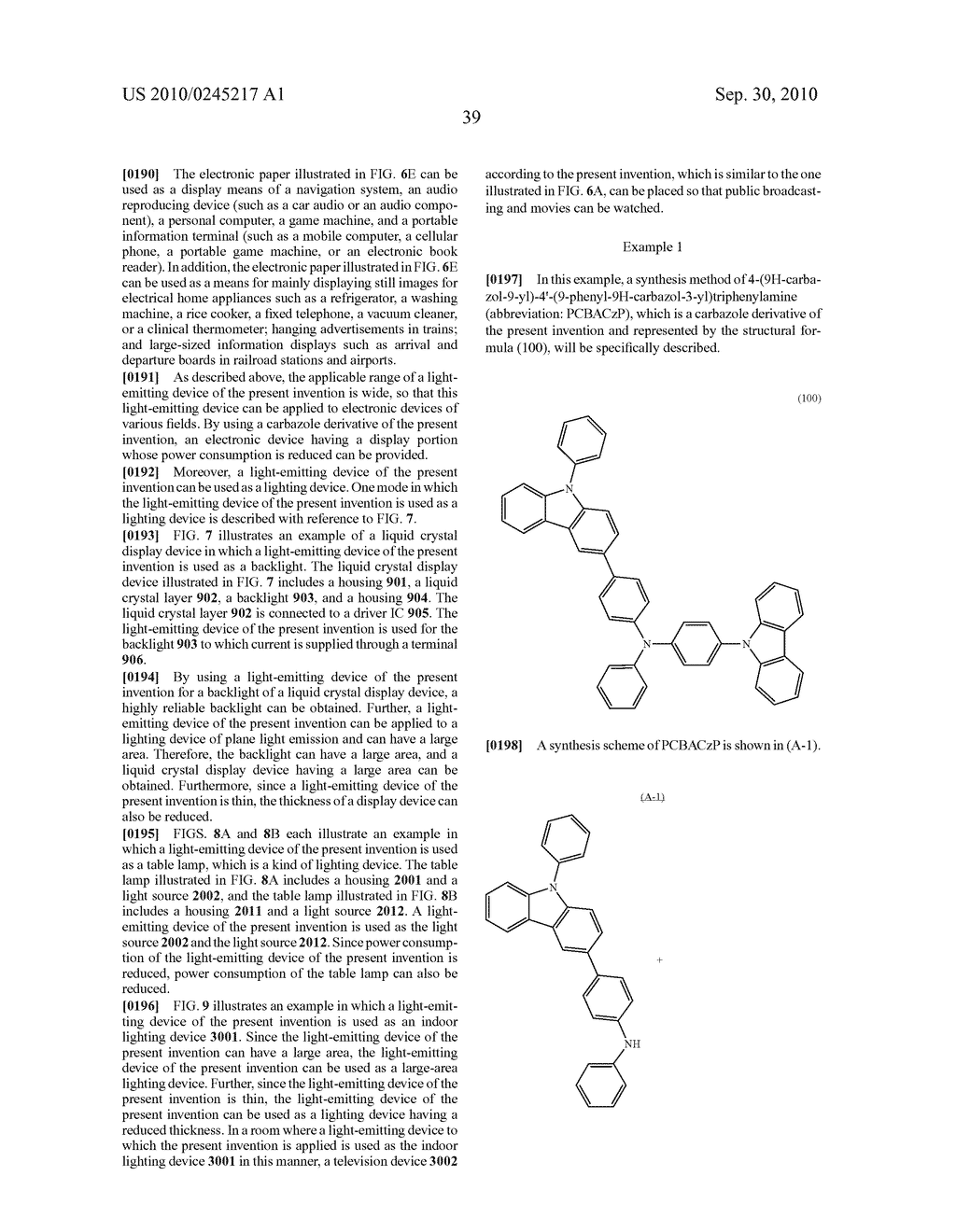 CARBAZOLE DERIVATIVE, LIGHT-EMITTING ELEMENT MATERIAL, LIGHT-EMITTING ELEMENT, LIGHT-EMITTING DEVICE, ELECTRONIC DEVICE, AND LIGHTING DEVICE - diagram, schematic, and image 67