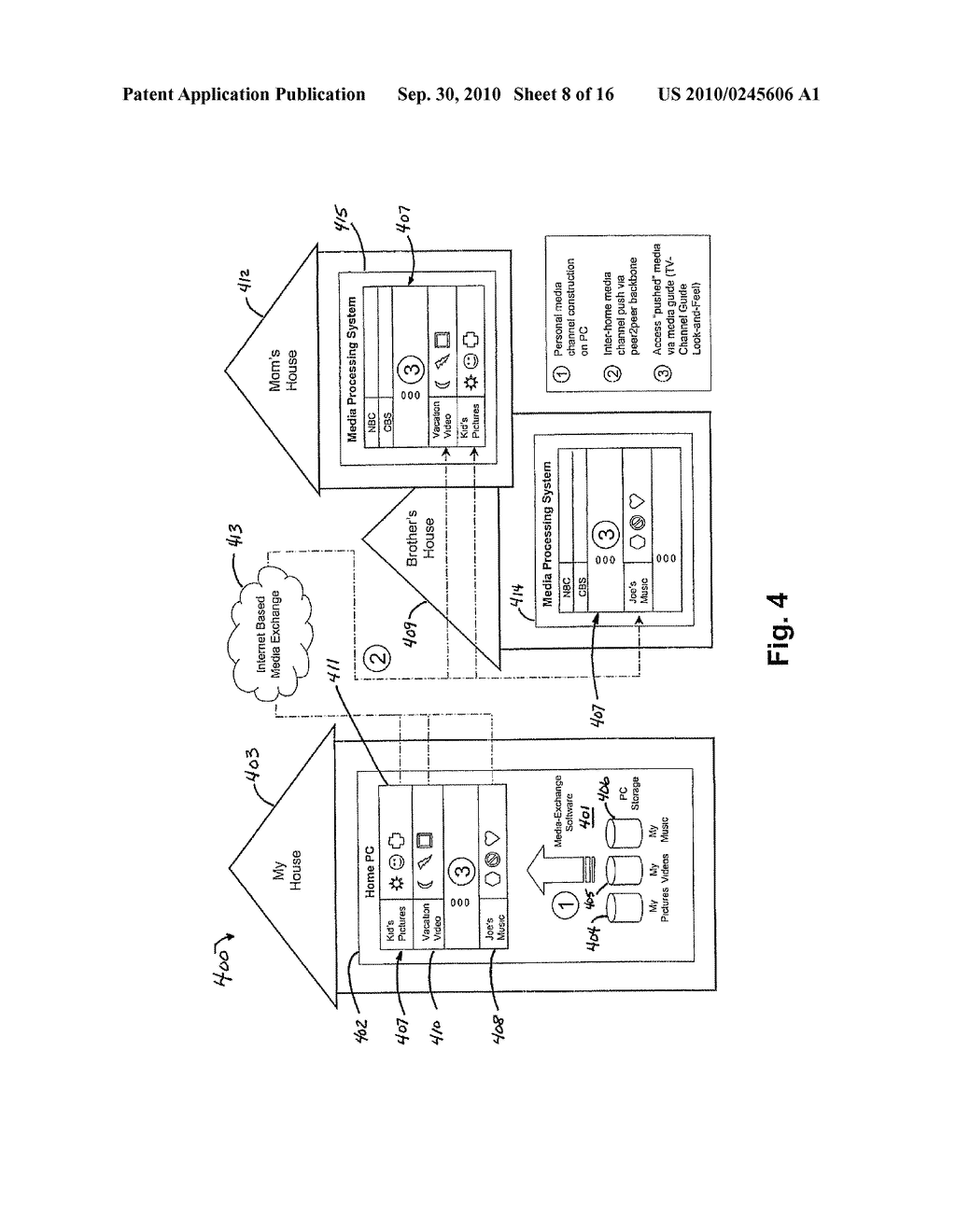 PERSONAL ACCESS AND CONTROL OF MEDIA PERIPHERALS ON A MEDIA EXCHANGE NETWORK - diagram, schematic, and image 09