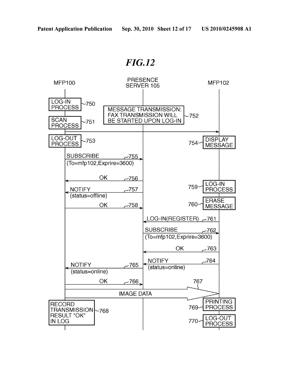 IMAGE COMMUNICATION APPARATUS, CONTROL METHOD THEREOF, AND STORAGE MEDIUM - diagram, schematic, and image 13