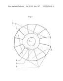 ROUND REFLECTOR FOR ELECTROMAGNETIC RADIATION diagram and image