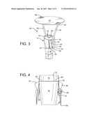 Lighting fixture having a latching system and an auxiliary emergency light diagram and image