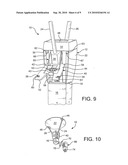 Lighting fixture having a latching system and an auxiliary emergency light diagram and image