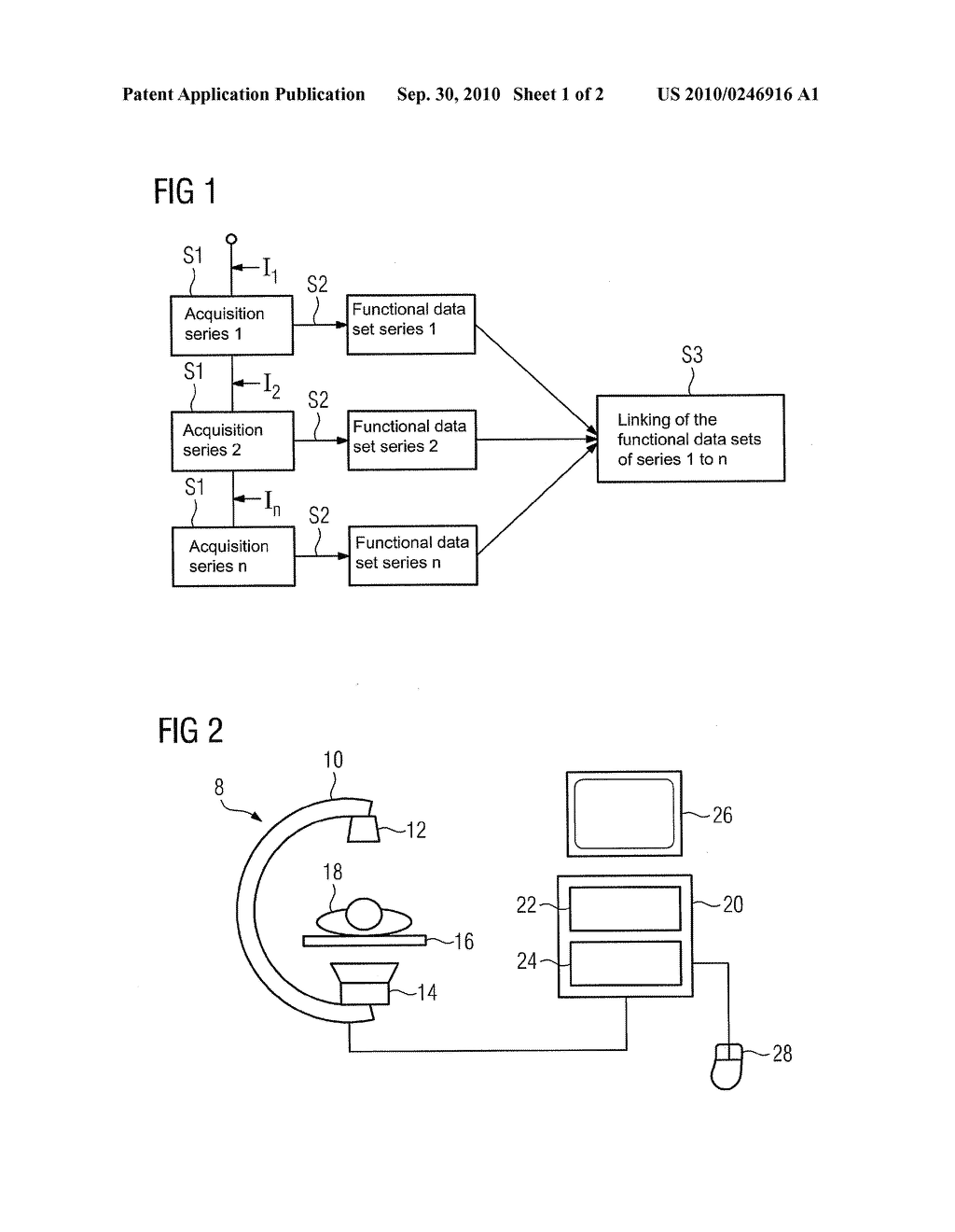 Method and apparatus for generating a functional data set of a perfused region of the human or animal body - diagram, schematic, and image 02