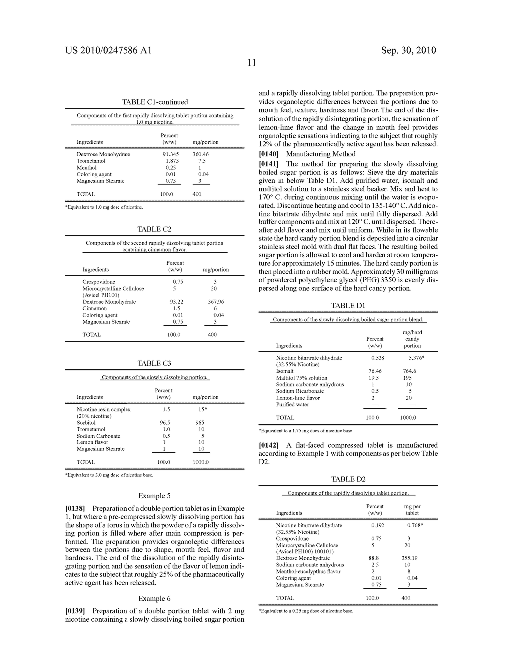 Multi-Portion Intra-Oral Dosage Form With Organoleptic Properties - diagram, schematic, and image 12