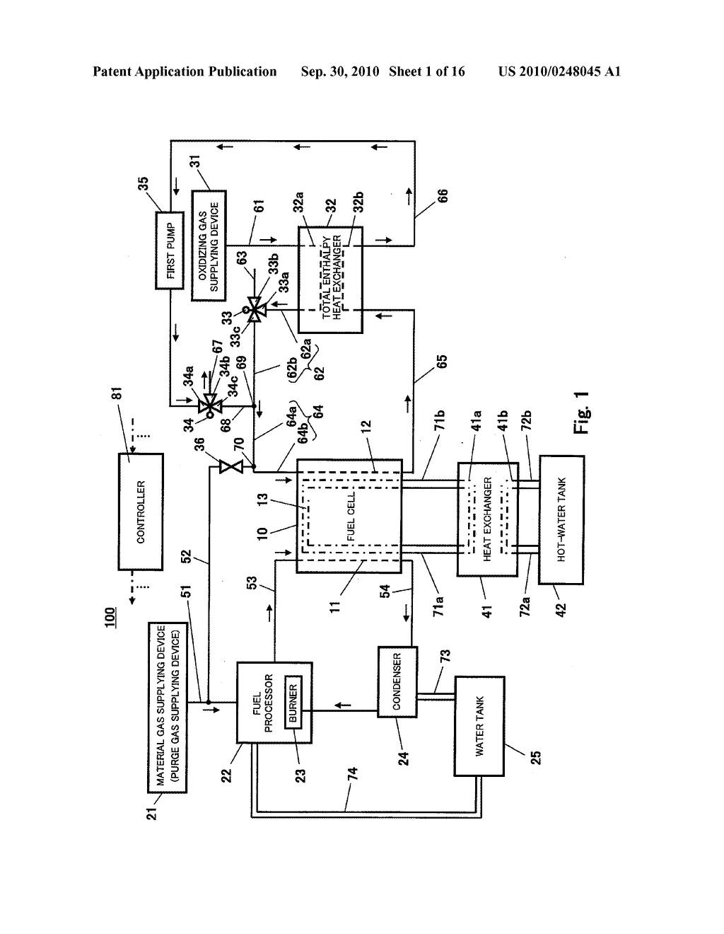 FUEL CELL SYSTEM AND METHOD FOR OPERATING THE SAME - diagram, schematic, and image 02