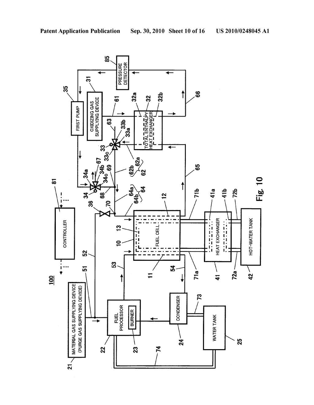 FUEL CELL SYSTEM AND METHOD FOR OPERATING THE SAME - diagram, schematic, and image 11