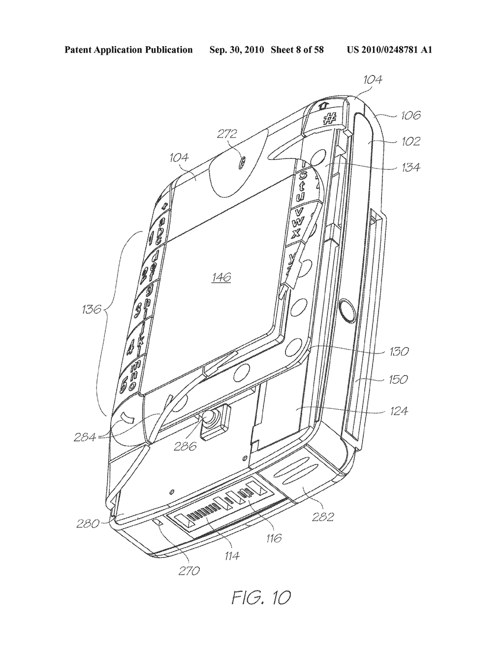 MOBILE TELECOMMUNICATIONS DEVICE WITH IMAGE SENSOR DIRECTED INTERNALLY AND EXTERNALLY - diagram, schematic, and image 09