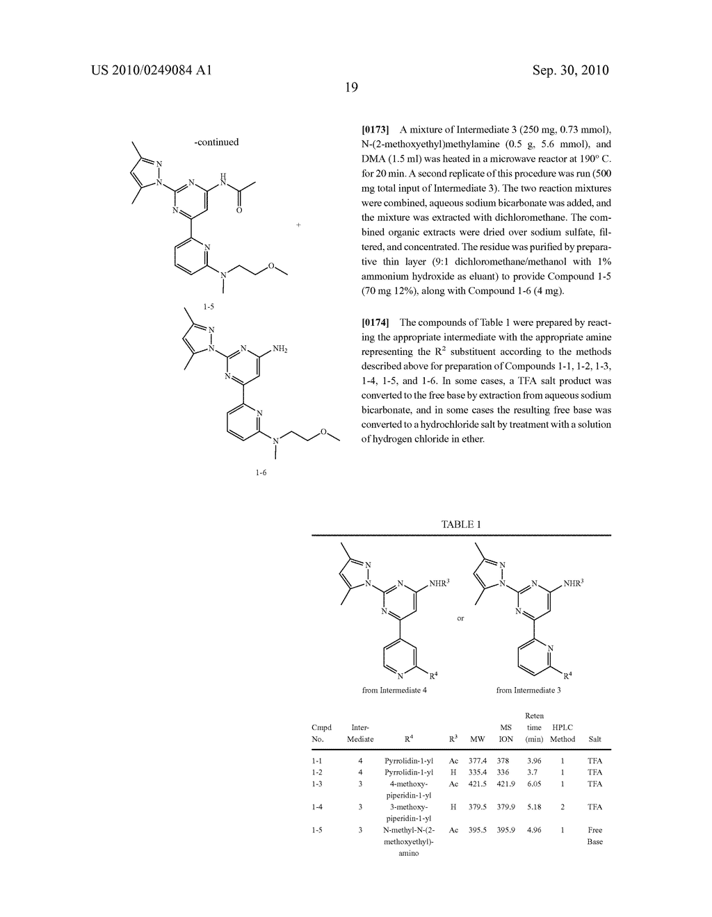 SUBSTITUTED PYRIMIDINES AS ADENOSINE RECEPTOR ANTAGONISTS - diagram, schematic, and image 20
