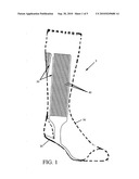 Therapeudic massage sock diagram and image