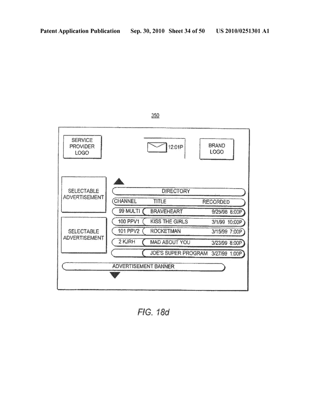 CLIENT-SERVER BASED INTERACTIVE TELEVISION PROGRAM GUIDE SYSTEM WITH REMOTE SERVER RECORDING - diagram, schematic, and image 35