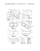 UNIVERSAL MOUNTING CLIP FOR SIDING STRIPS INSTALLED IN A HORIZONTAL OVERLAPPING PATTERN diagram and image