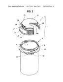 VIAL LID FASTENING DEVICE AND MEDICINE ACCOMMODATING AND REMOVING DEVICE diagram and image