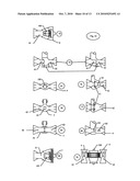 Methods of combining a series of more efficient aircraft engines into a unit, or modular units diagram and image