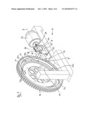 BRAKING DEVICE FOR A PASSENGER CONVEYOR diagram and image