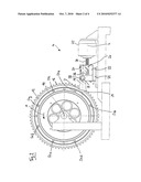 BRAKING DEVICE FOR A PASSENGER CONVEYOR diagram and image