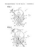 Arrangement structure of gaseous fuel filling port for motorcycle diagram and image