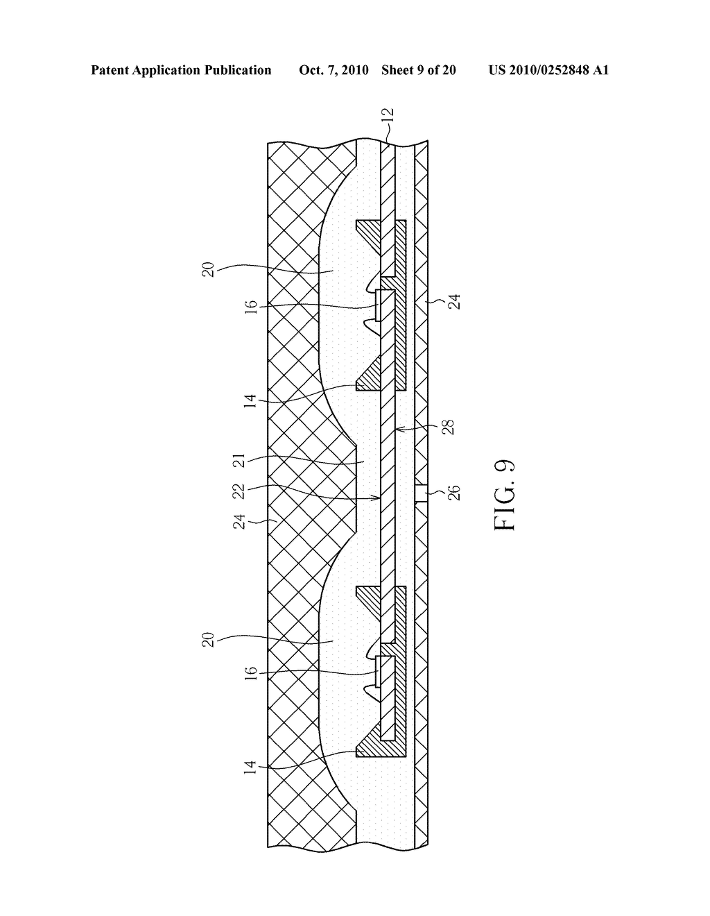 METHOD FOR FORMING AN LED LENS STRUCTURE AND RELATED STRUCTURE - diagram, schematic, and image 10