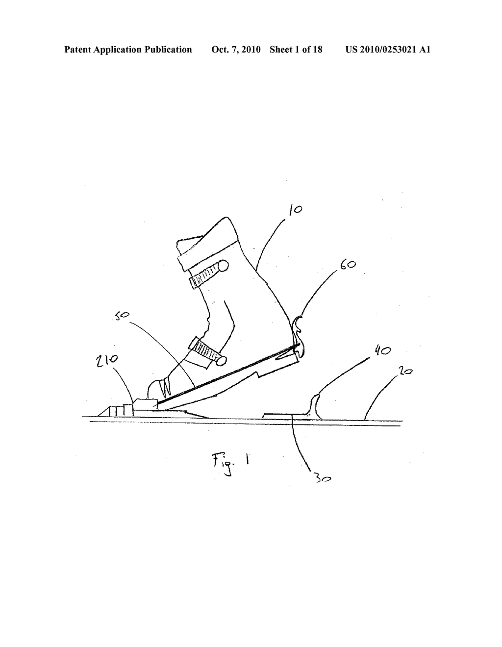 STEP-IN TELEMARK SKI BINDING - diagram, schematic, and image 02