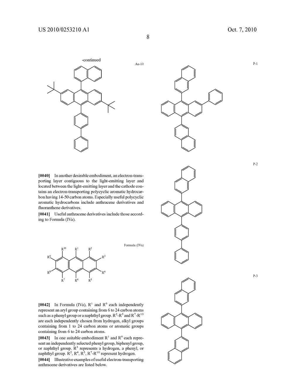ORGANIC ELEMENT FOR ELECTROLUMINESCENT DEVICES - diagram, schematic, and image 10