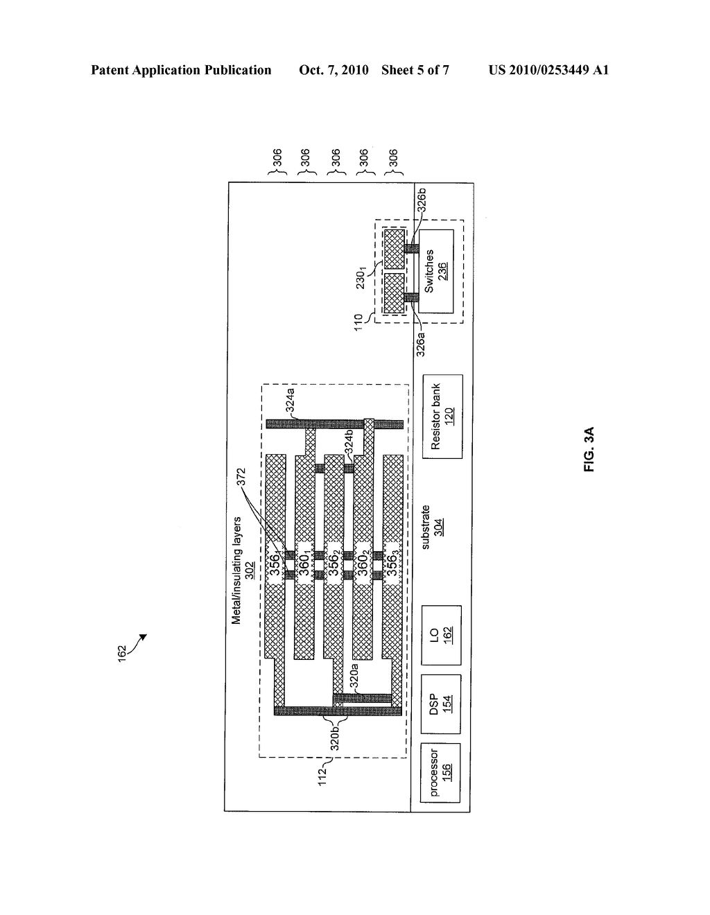 METHOD AND SYSTEM FOR GENERATING QUADRATURE SIGNALS UTILIZING AN ON-CHIP TRANSFORMER - diagram, schematic, and image 06