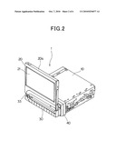 SCREEN UNIT STOWABLE TYPE EQUIPMENT AND IN-VEHICLE MOUNT INFORMATION EQUIPMENT diagram and image