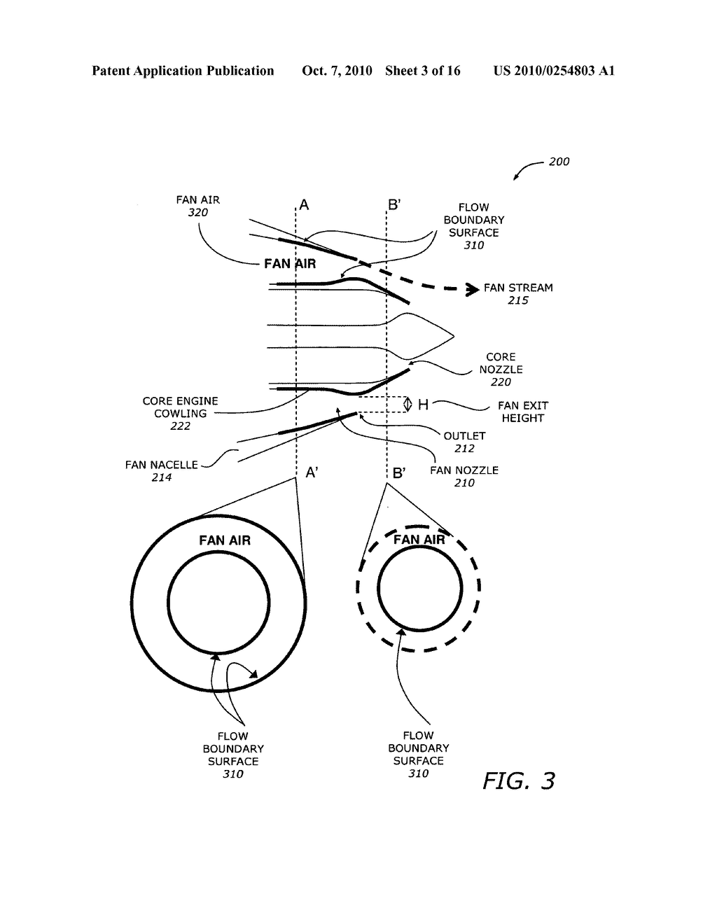 Turbofan engine noise suppression using fan flow deflector - diagram, schematic, and image 04