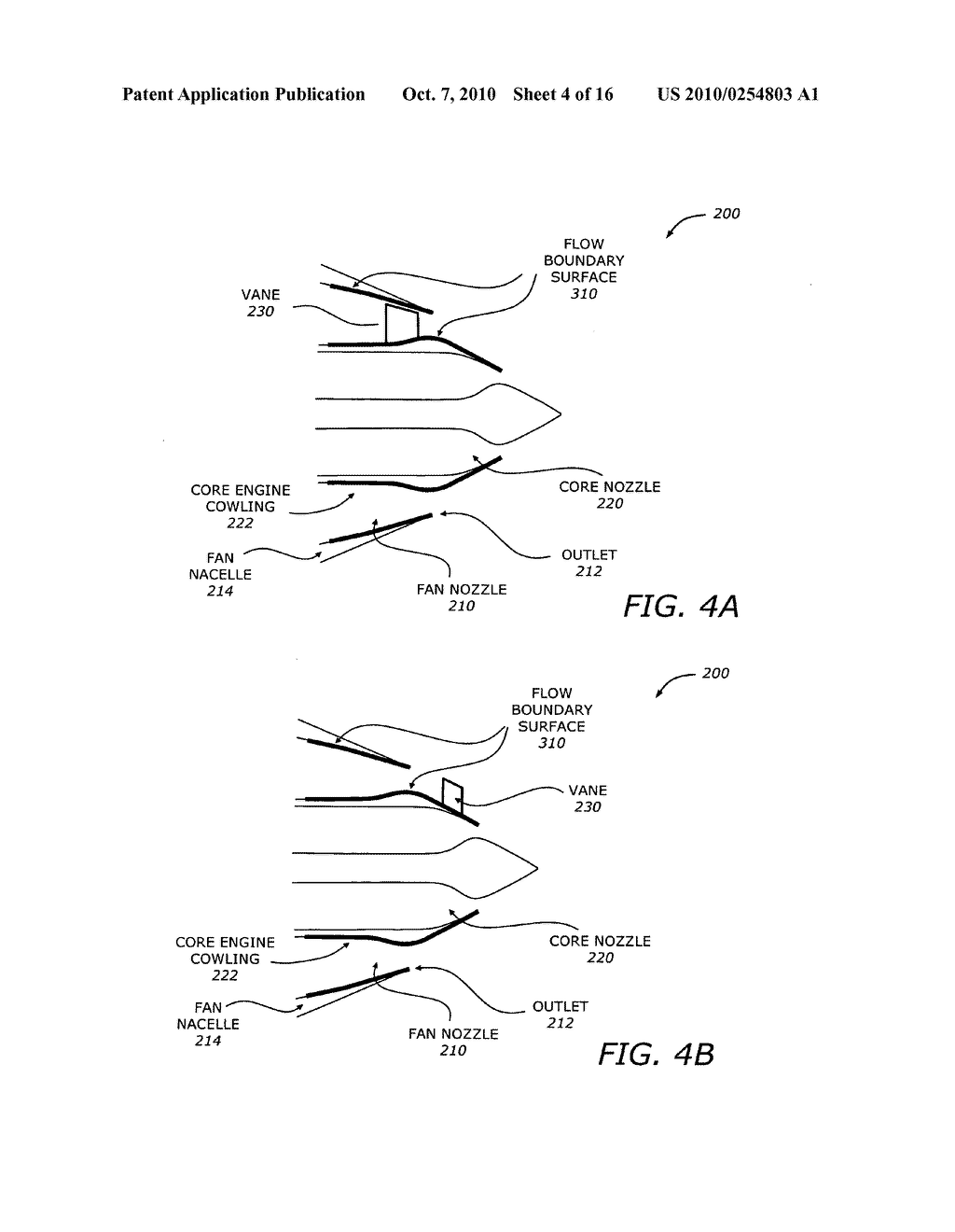 Turbofan engine noise suppression using fan flow deflector - diagram, schematic, and image 05