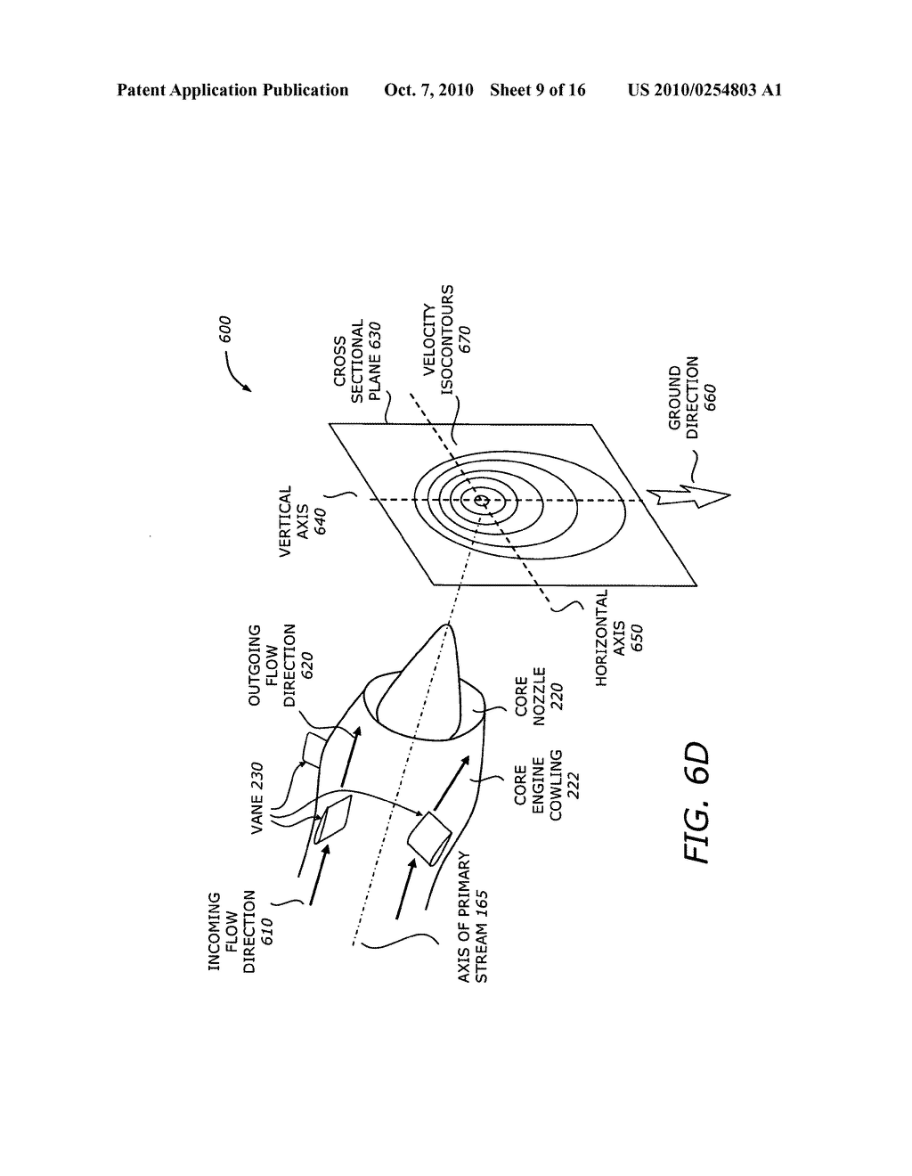 Turbofan engine noise suppression using fan flow deflector - diagram, schematic, and image 10