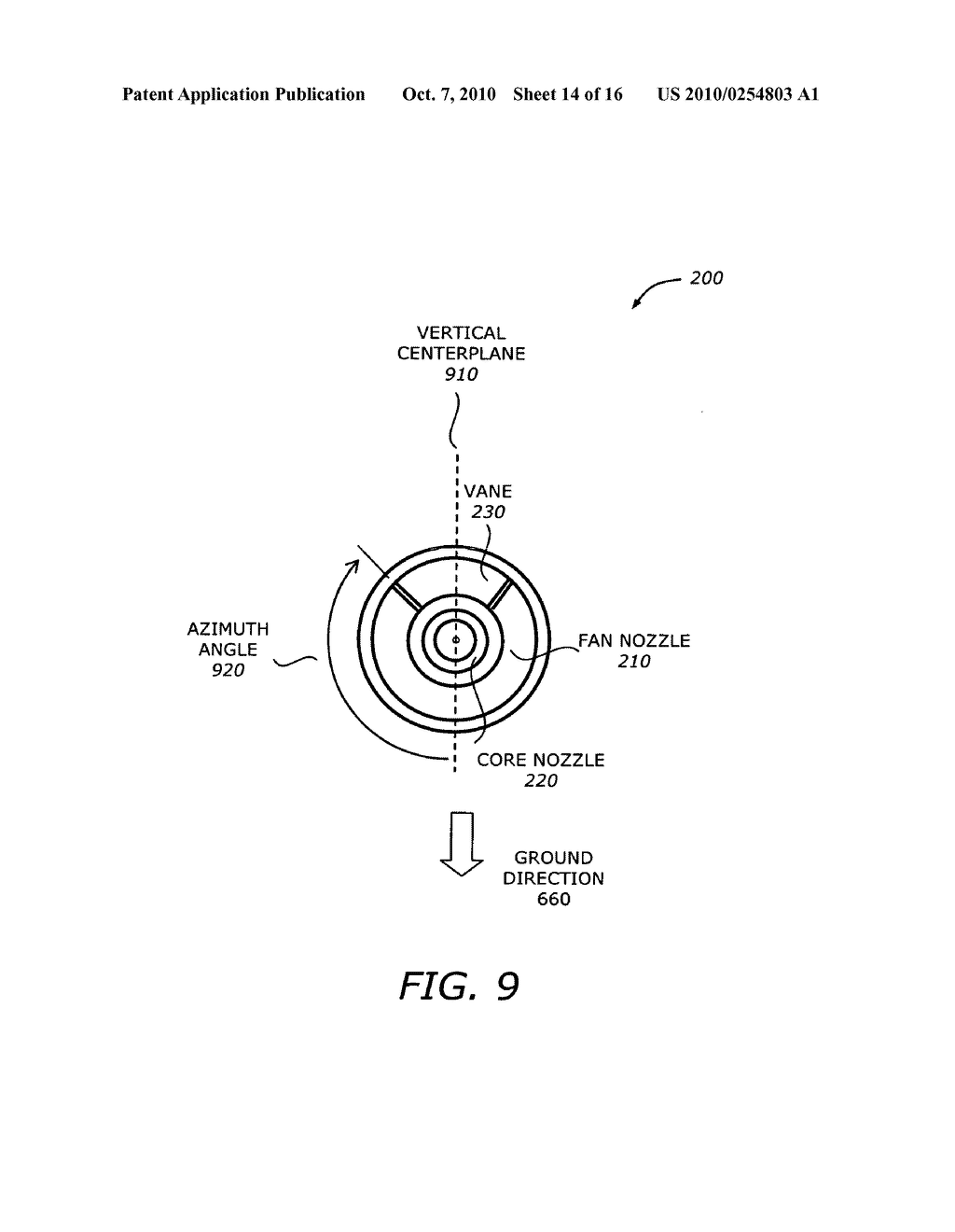 Turbofan engine noise suppression using fan flow deflector - diagram, schematic, and image 15